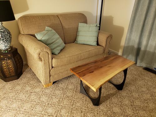 Customer photo review of Metal Bench Legs - 110 Oria - 13W, 16H inch - Set of 2 pcs - Flowyline