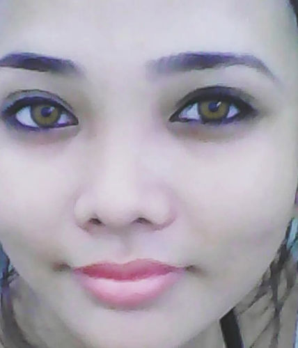 Customer photo review of Polar Lights Blue Grey Colored Contact Lenses