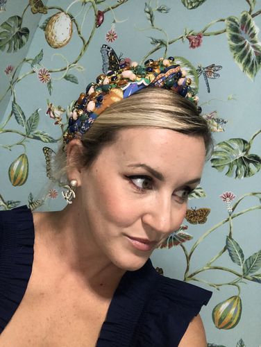 Customer photo review of GLASTONBURY MIXED STONE KNOTTED HEADBAND