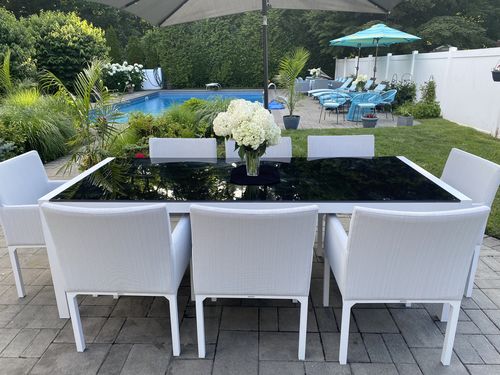 Customer photo review of Milan 5 Piece Outdoor Furniture Sofa Set in Light Gray