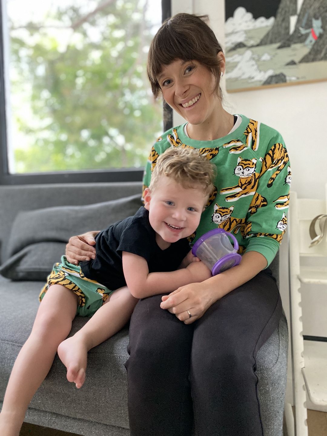 Customer photo review of Tiger Allover Sweatshirt