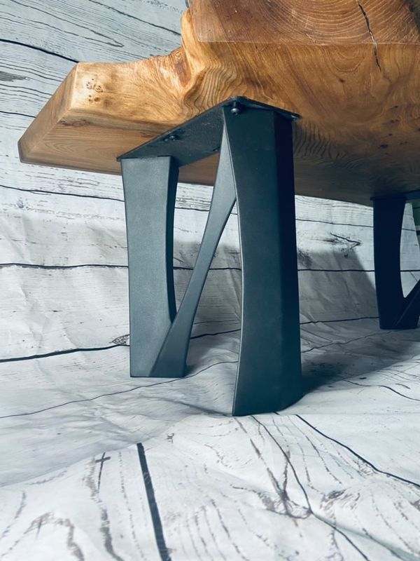 Customer photo review of Metal Bench Legs - 104 Norah - 13W, 16H inch - Set of 2 pcs - Flowyline