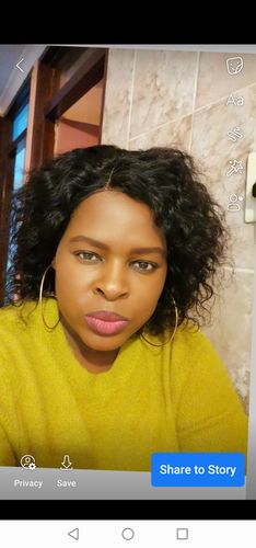 Customer photo review of Brazilian 4x4 Lace Wig - Water Wave 8"