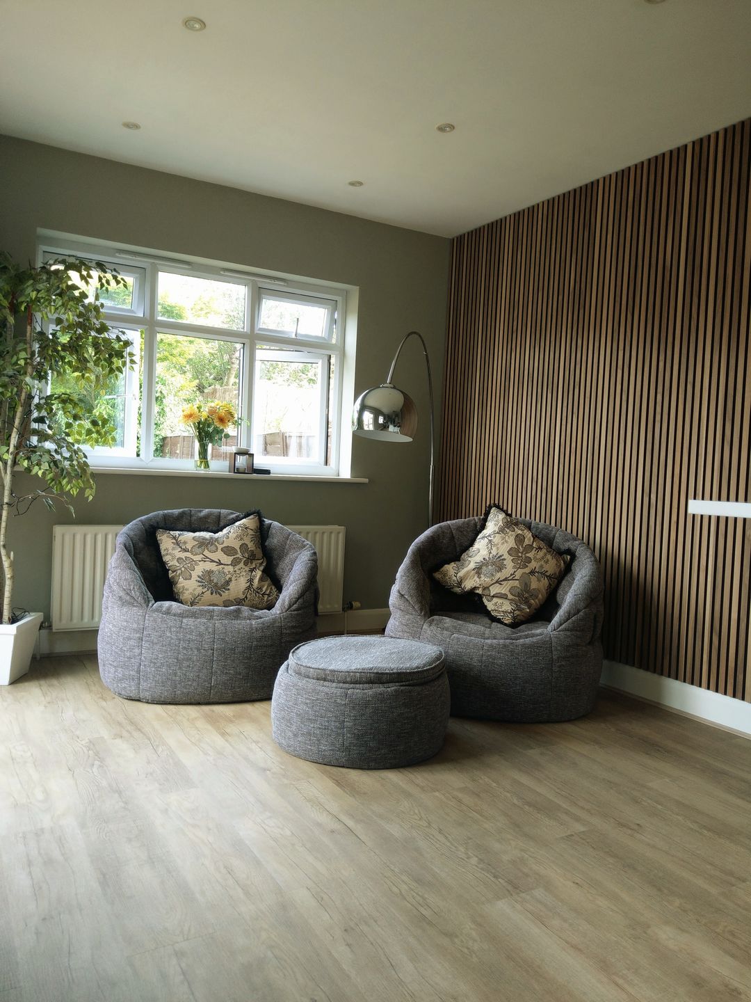 Customer photo review of SlatWall Acoustic Walnut