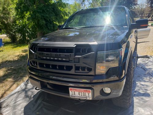 Customer photo review of Armor Grille w/Off-Road Lights, Replaceable Letters- Matte Black for 2009-2014 Ford F150
