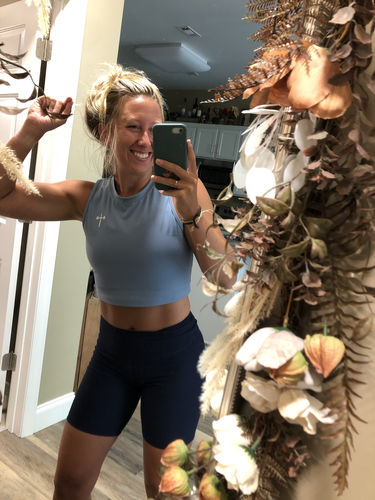Customer photo review of Combat Top - Light Blue