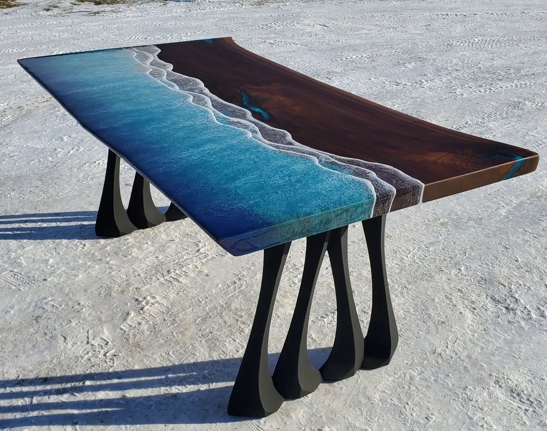 Customer photo review of Metal Table Legs - 420 Akro - 24W, 28H inch - Set of 2 pcs - Flowyline