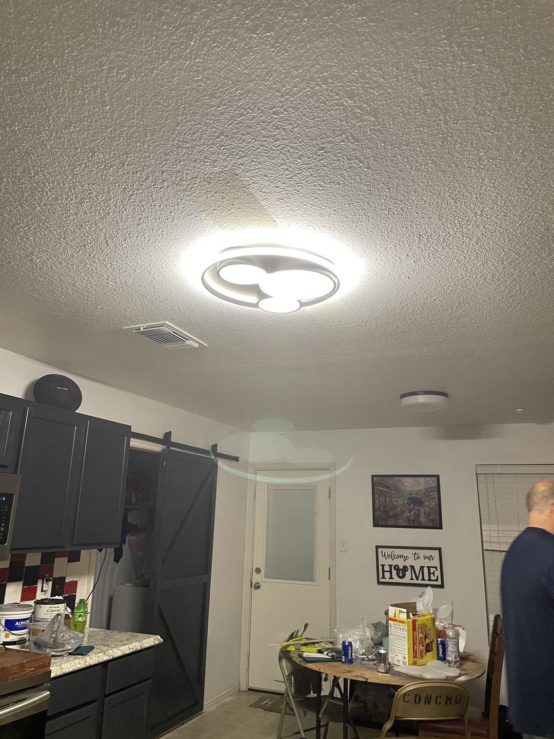 Customer photo review of Modern Mickey Design LED Flush Ceiling Light
