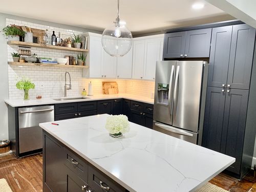 Customer photo review of Rustic Floating Shelves