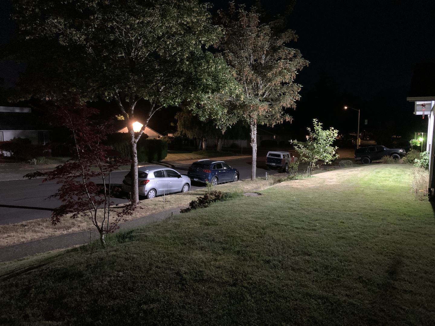 Customer photo review of LED Wall Pack Light with Dusk-to-Dawn Sensor 120W 5700K 16300LM, Forward Throw, Waterproof Wall Mount Security Lighting, UL, DLC Premium