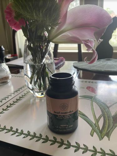 Customer photo review of 1500mg CBD Soft Gels sleep formula