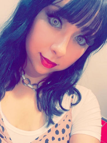 Customer photo review of Cocktail Colored Contact Lenses