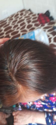 Reseña con foto de un cliente sobre Barra de Henna Gloss