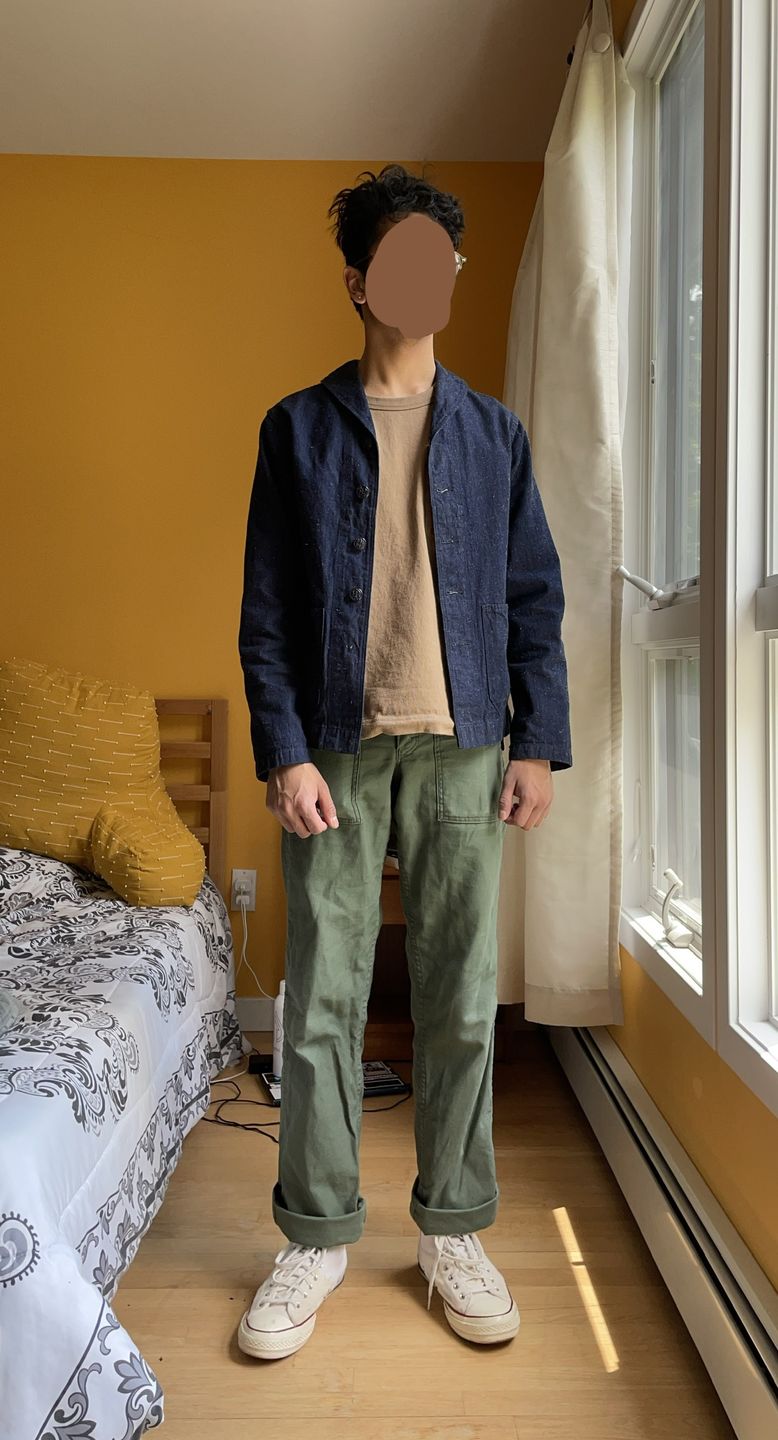 Customer photo review of 9.8 oz Cotton Classic Pocket T-Shirt - Khaki