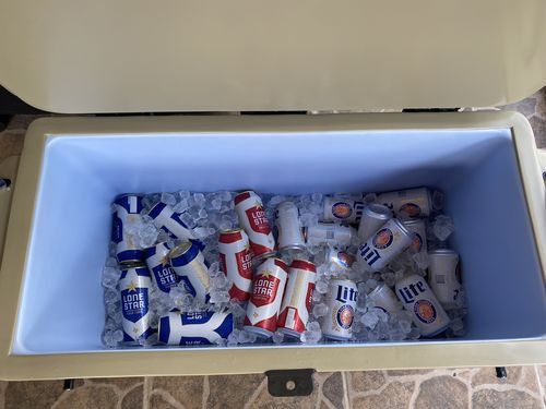 Customer photo review of ICEY-TEK 95 Quart Cooler