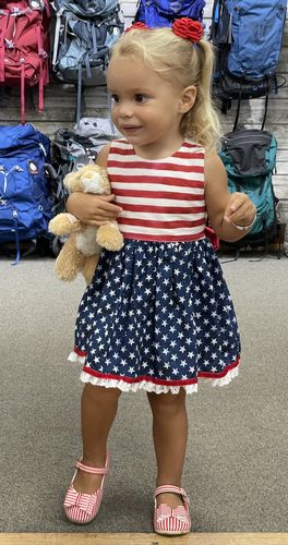 Customer photo review of [Red + White Stripe] Bow Shoes