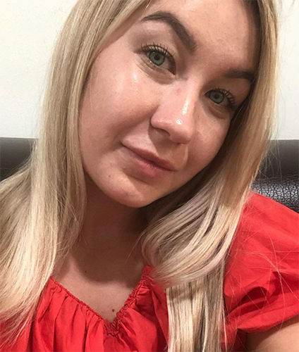 Customer photo review of Cocktail Mint Julep Colored Contact Lenses