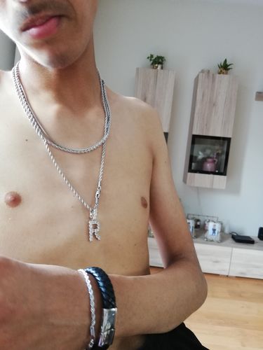 Customer photo review of CLEAN ROPE. - 3MM WHITE GOLD