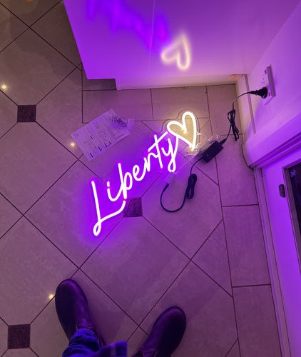 Customer photo review of Personalised  Name Neon Signs