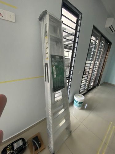 Customer photo review of ✨READY STOCK✨ ALUCLASS GENUINE - Heavy Duty Aluminium Welded Ladder (8 Steps Double Sided) AL-DWL70-8S