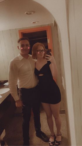 Customer photo review of Maddy Mini Dress (BLACK)