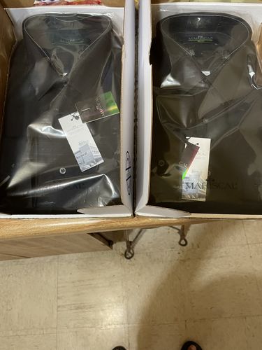 Customer photo review of Camisa de Vestir Corte Slim Fit Blanca