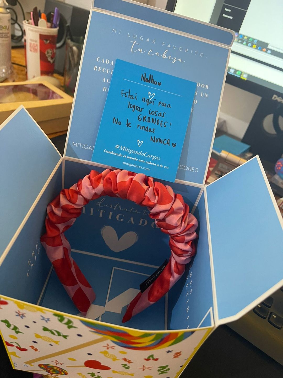 Customer photo review of Balaca - LOVE Flunchie Headband