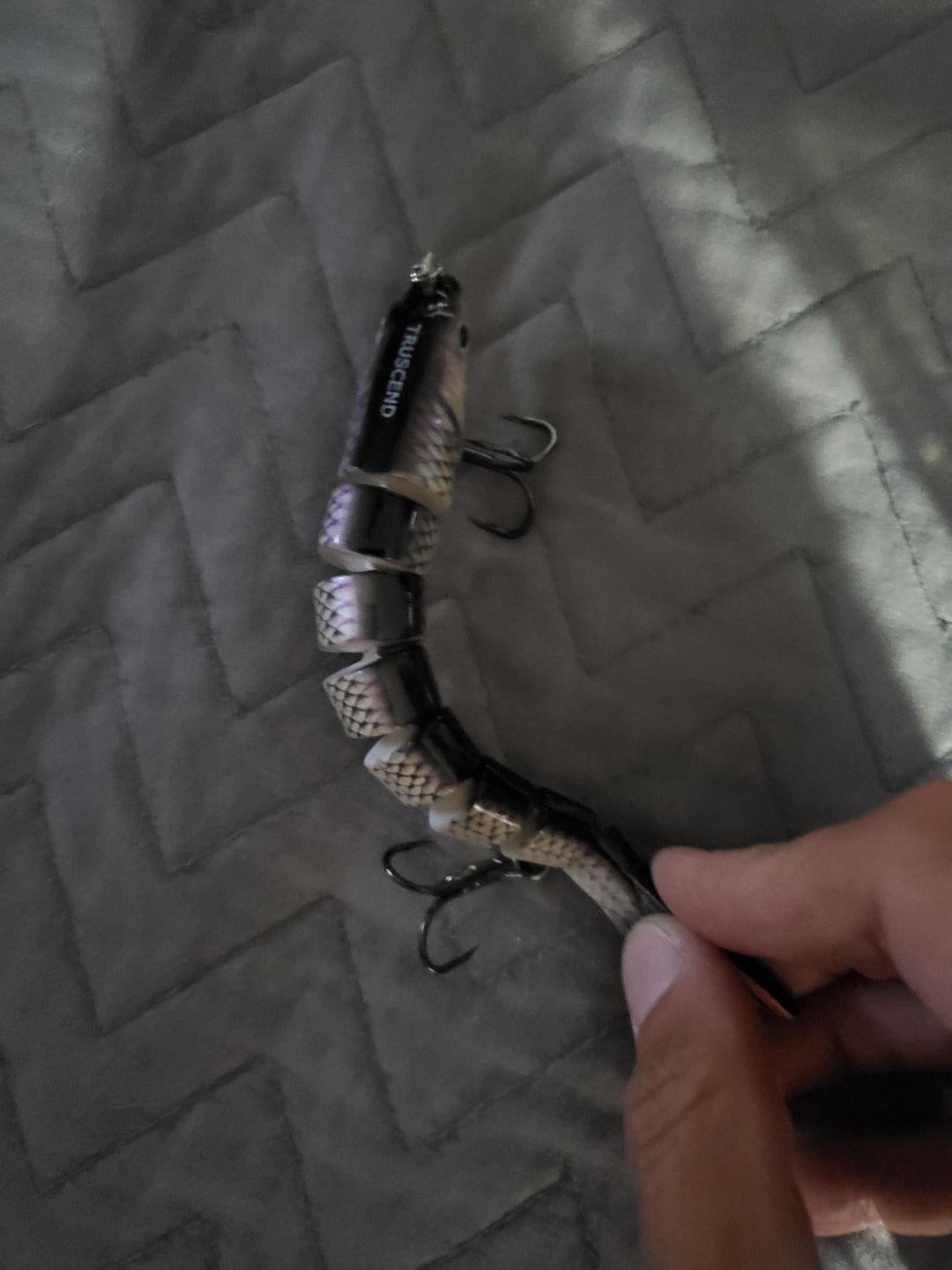 Customer photo review of Swimmax Fishing Lure | Eight-Segmented | BKK Hook |  Easy Catch | Rattling with Noise | Heavy-Duty Dyneema Fiber Joint | Jointed Swimbait for Bass & Trout & Crappie