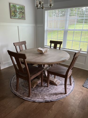 Customer photo review of Distressed Vintage Kendra Ash Round Rug