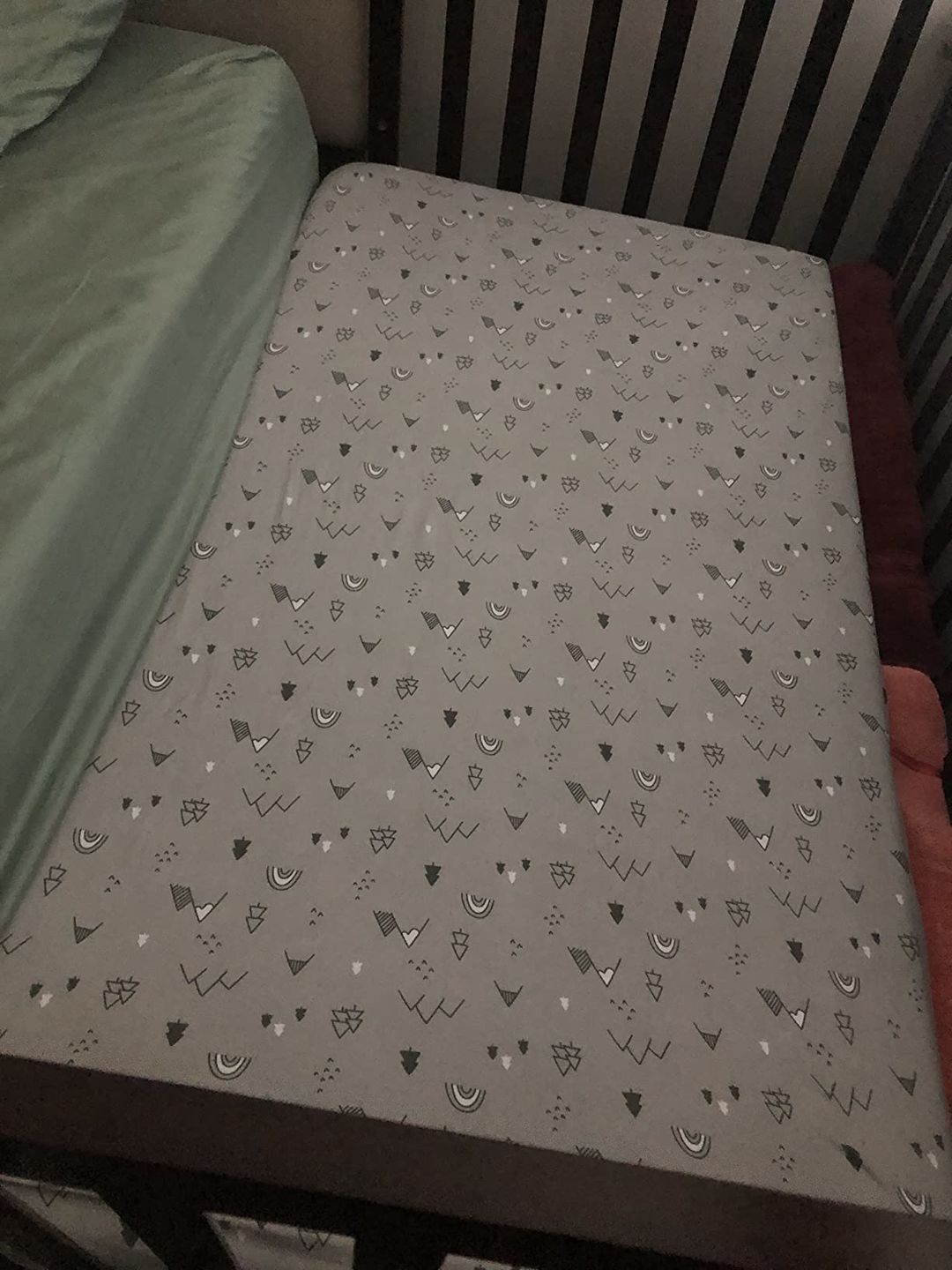 Customer photo review of Fitted Crib Sheet