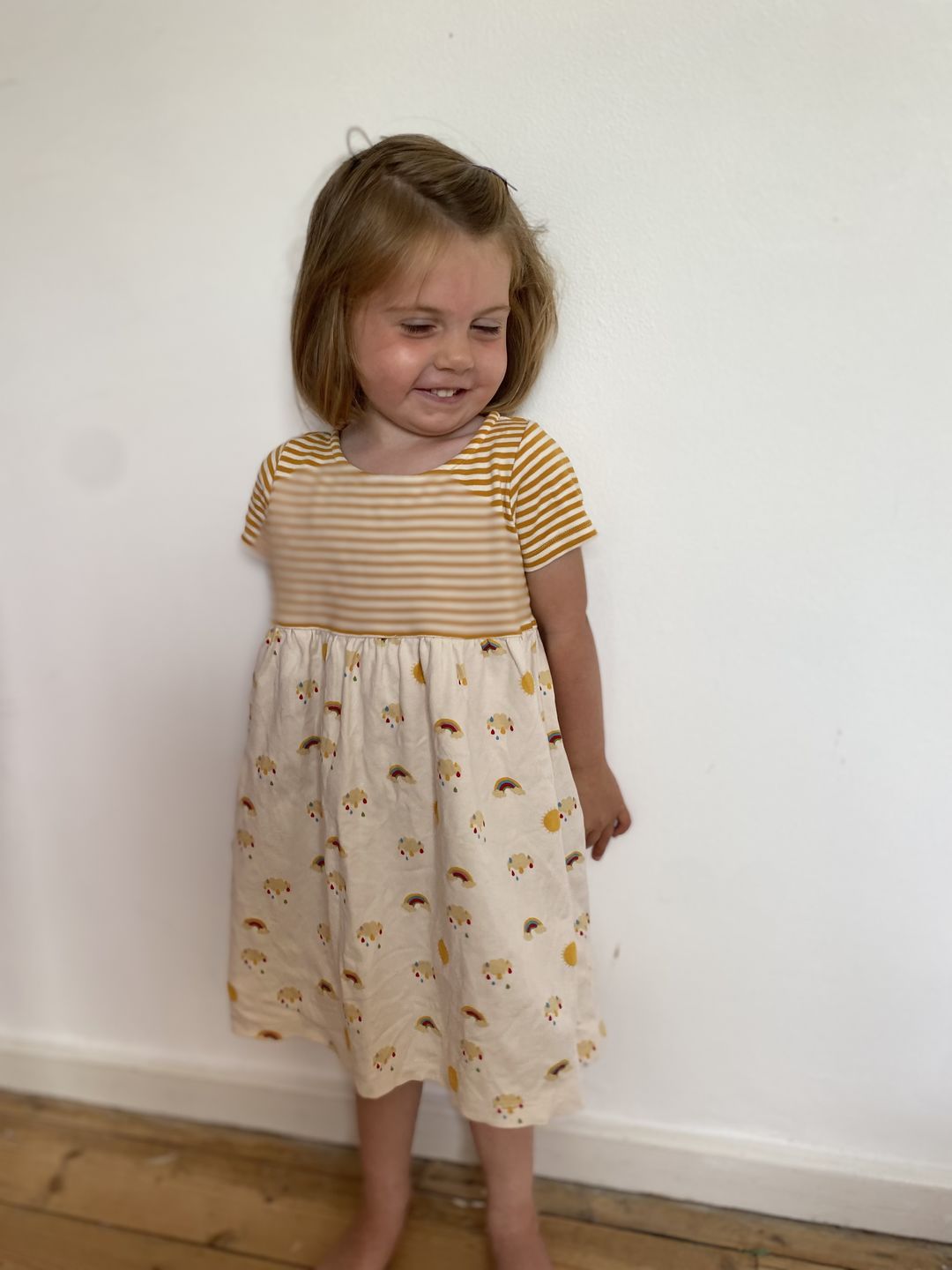 Customer photo review of Sunshine & Rainbows Easy Peasy Dress Set