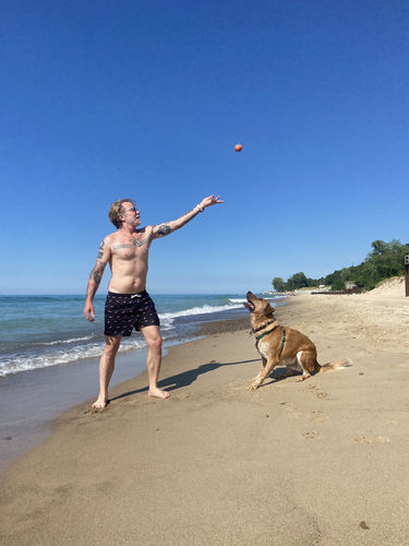 Customer photo review of California - 5" Swim Trunks + Compression Liner