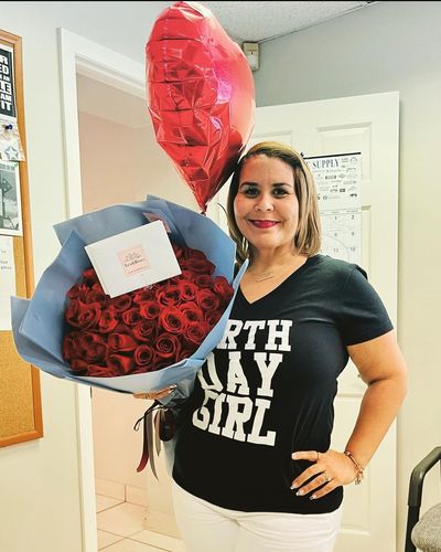 Customer photo review of Red Bouquet