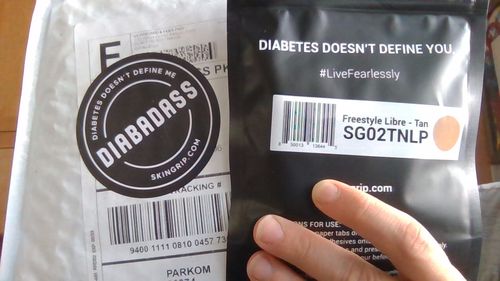 Customer photo review of Skin Grip Freestyle Libre Adhesive Patches