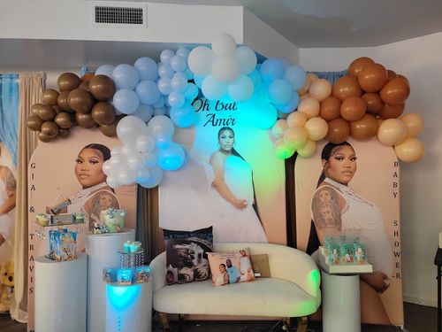 Customer photo review of Custom Arched Wall Covers Custom Chiara Backdrop Covers for Party Decoration Covers ONLY