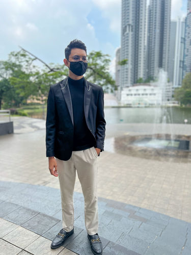 Customer photo review of Penny Loafer Horsebit Buckle - Black Croco Leather (Crepe Sole)