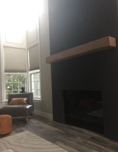 Customer photo review of Rustic Mantels