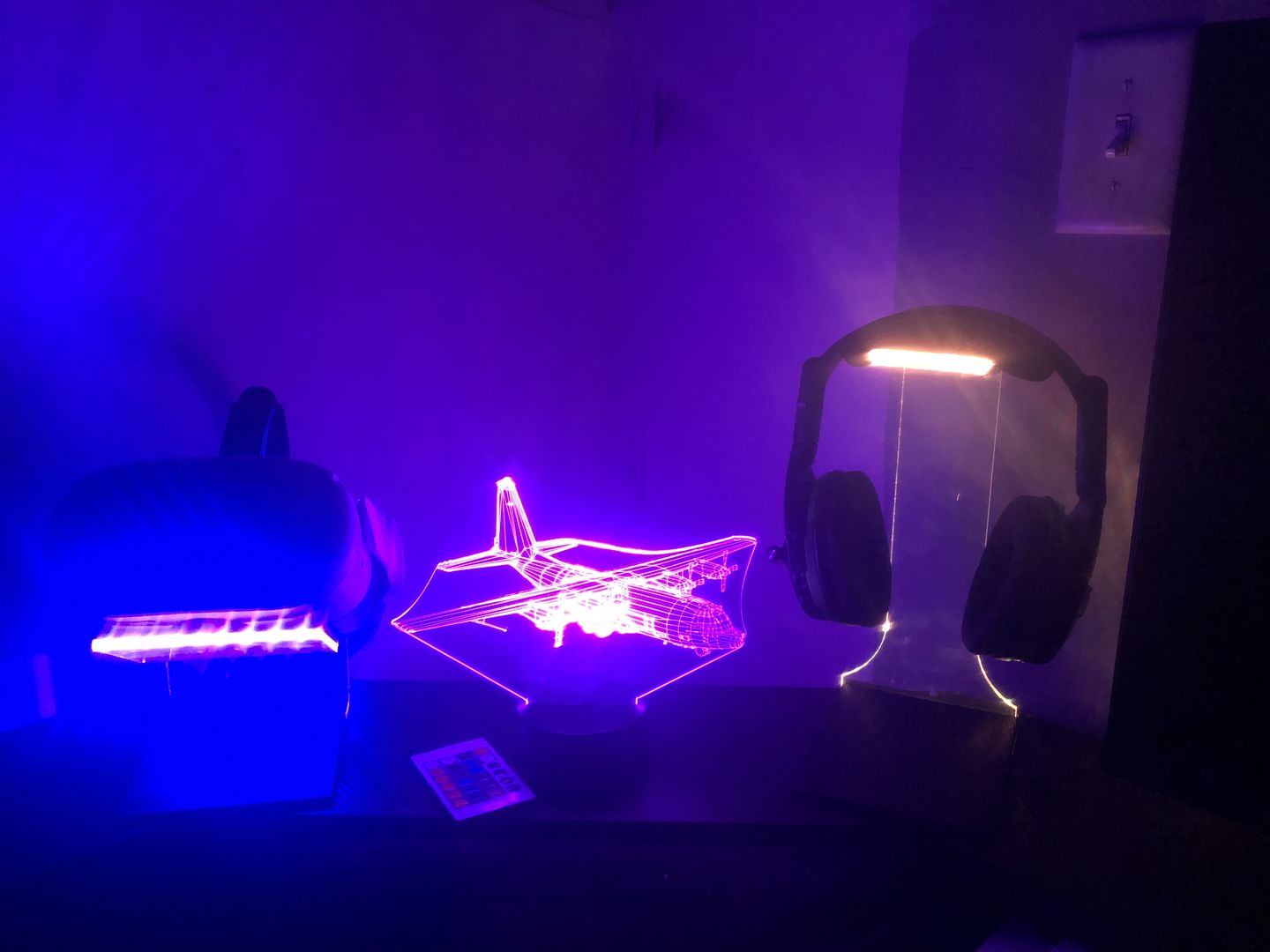 Customer photo review of Military C-130 Transport Plane - 3D Optical Illusion Lamp
