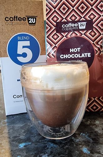 Customer photo review of Mocha Pack 20 Chocolate Capsules + 20 Coffee Capsules