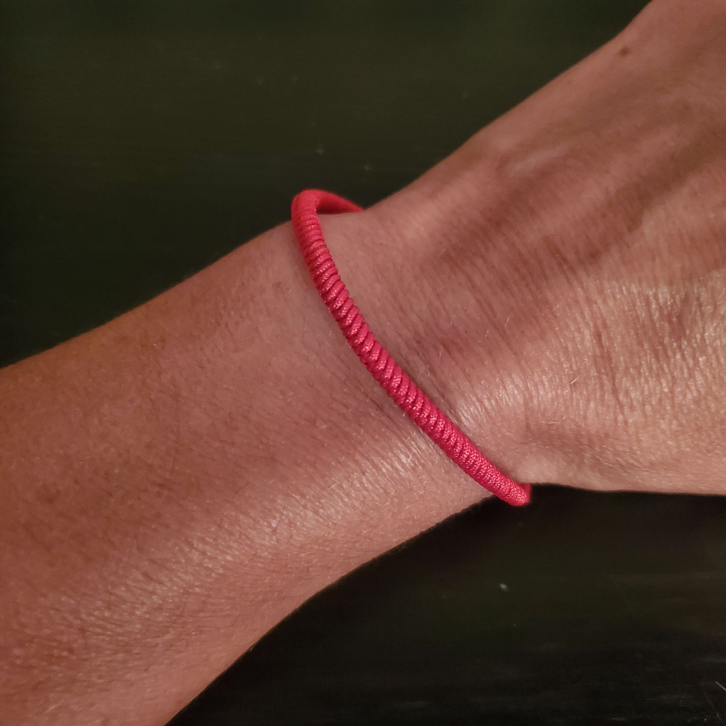 Customer photo review of Tibetan Buddhist Handmade Lucky Knots Bracelet