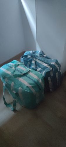 Customer photo review of Bolsa MyBigBag Rayas Azul Mar