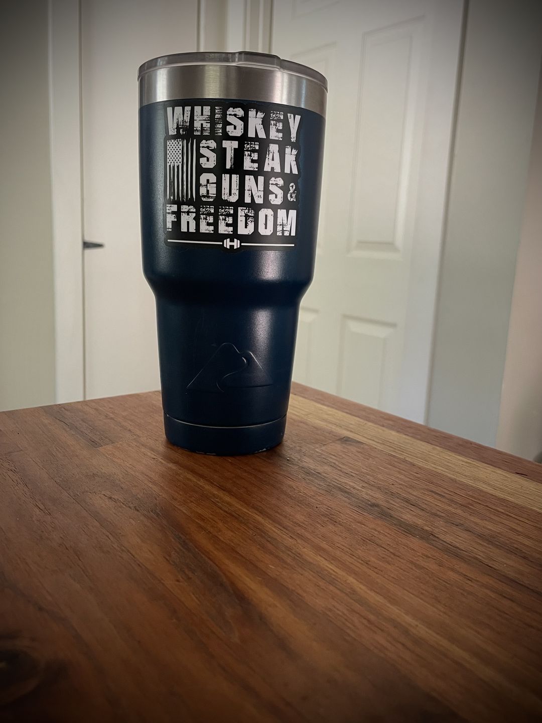 Customer photo review of Whiskey Steak Freedom Decal