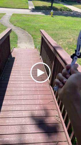Customer video review of CSGO Butterfly Trainer Balisong Knife - White Galaxy