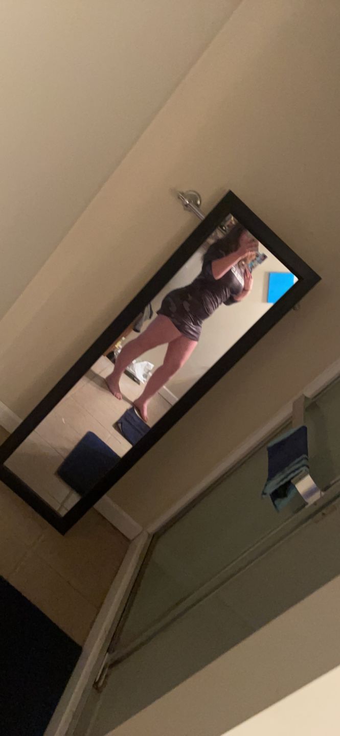Customer photo review of OG T-Shirt Dresses - Black Camo "MB" (Long Sleeve)