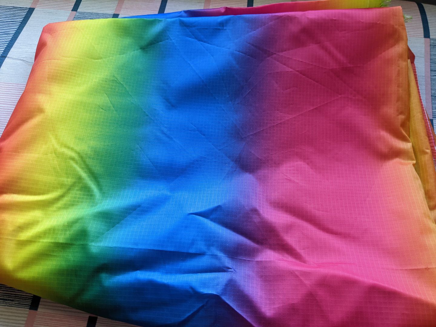 Customer photo review of Rainbow Water Resistant Ripstop Fabric