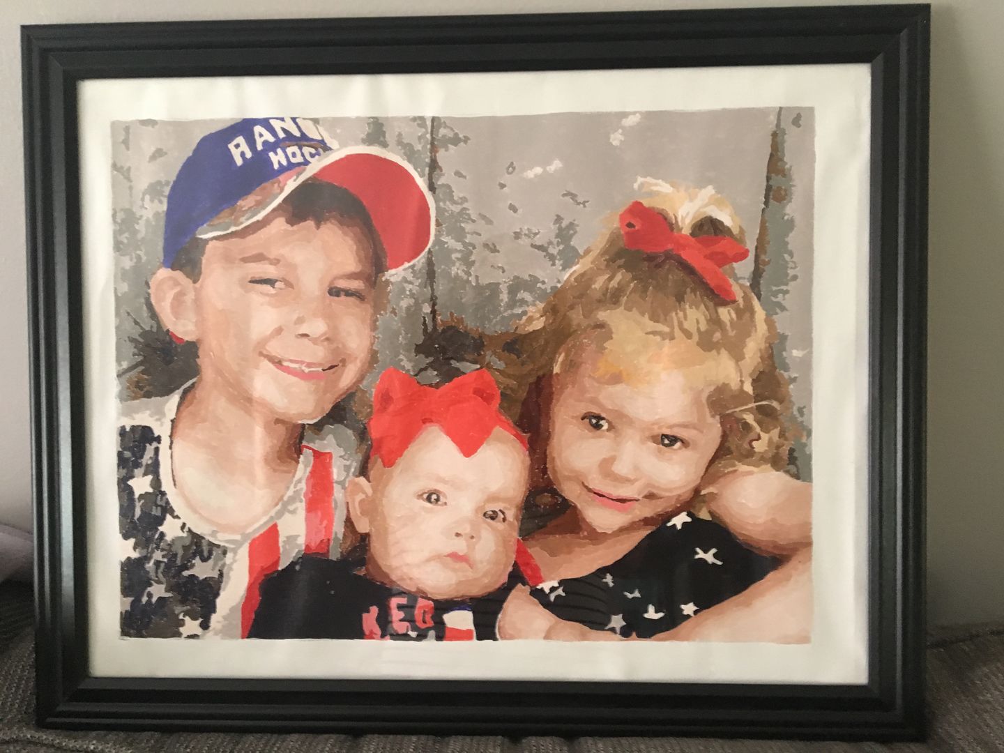 Customer photo review of Personalized Paint By Number Kits - Upload Any Photo