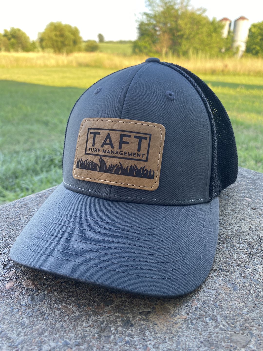Customer photo review of Richardson 110 Flexfit Custom Leather Patch Hat