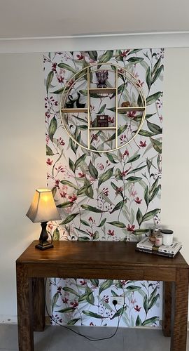 Customer photo review of Australian Native Garden - Australian Native Watercolour Easy Wallpaper