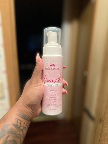 Customer photo review of Lotus Fresh Extra Loving Fem Wash