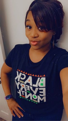 Customer photo review of Black Every Month (Martin Font) - Women's short sleeve t-shirt